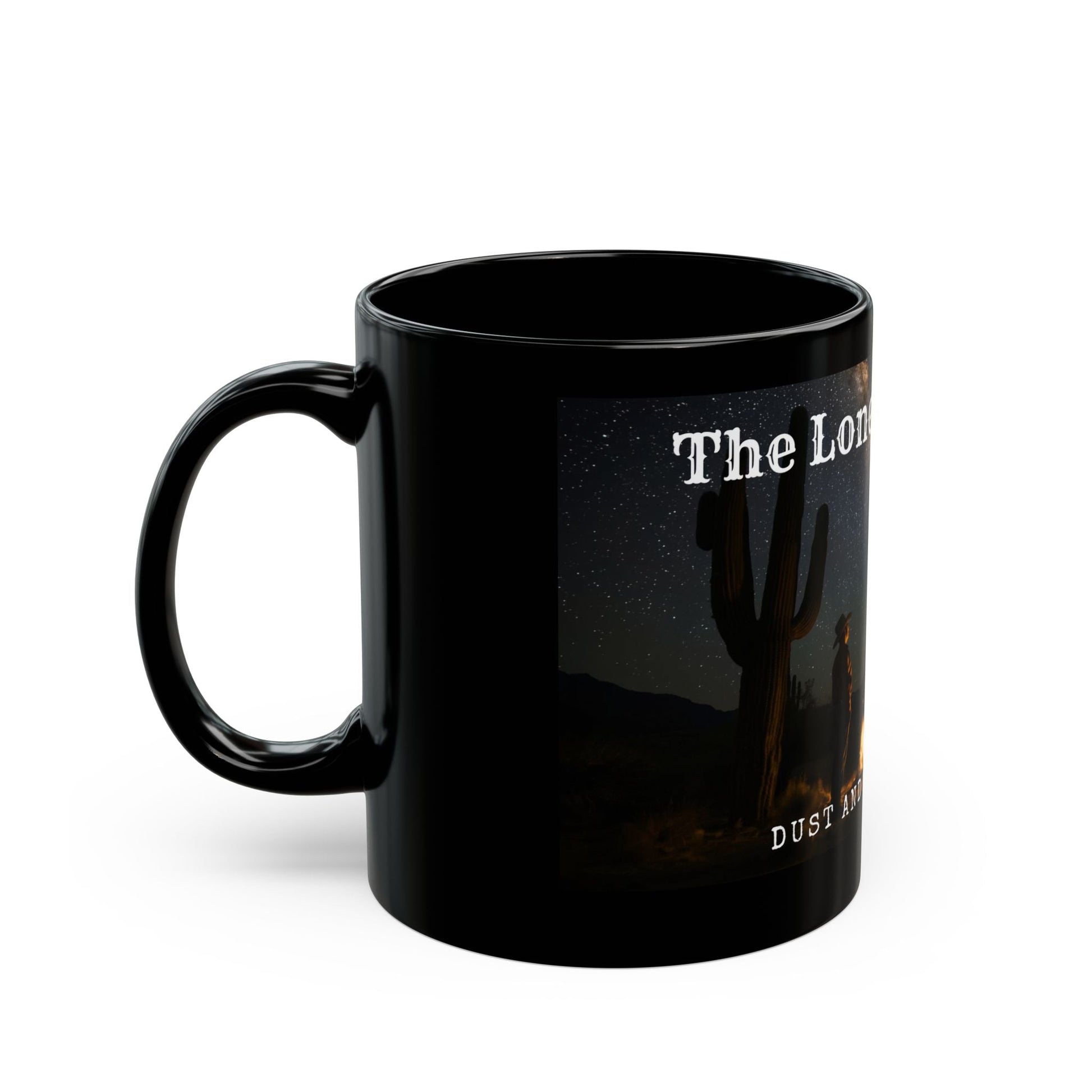 The Lonesome Gods: Dust and a Desert Sky Black Mug - SJM Print Store