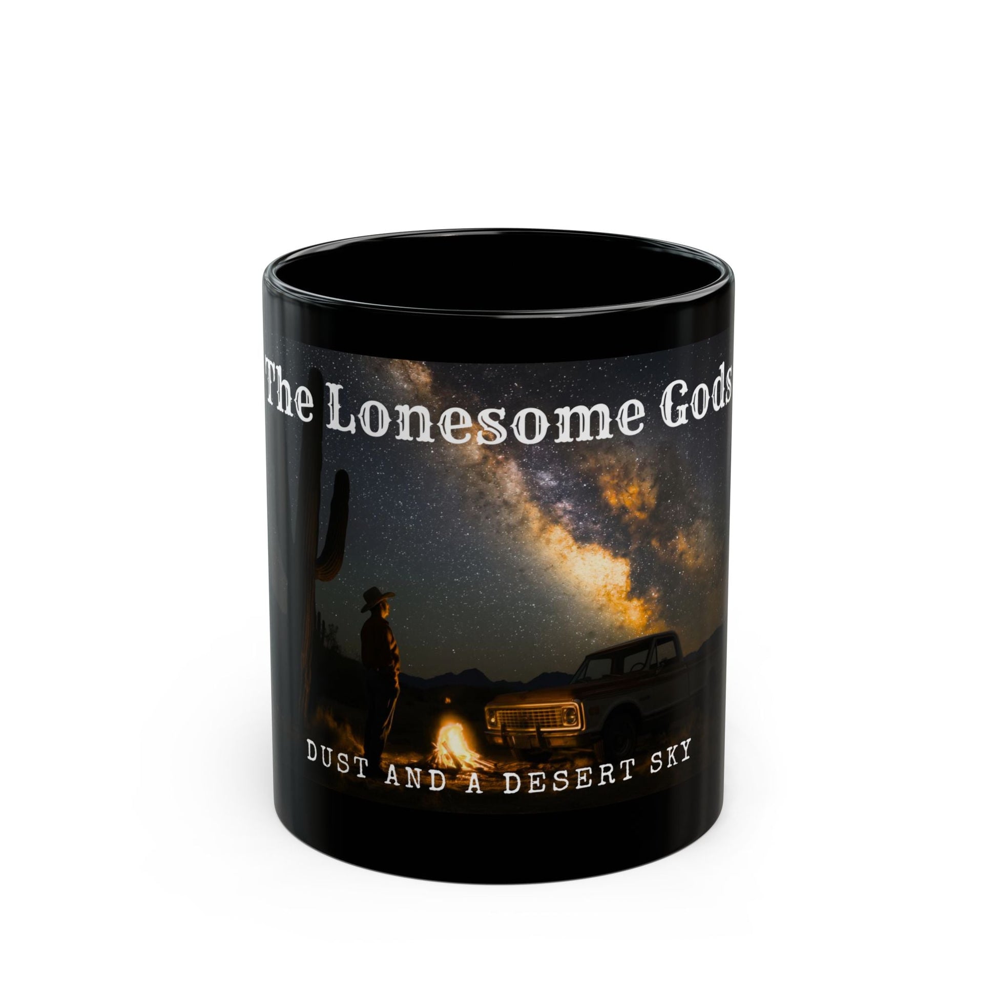 The Lonesome Gods: Dust and a Desert Sky Black Mug - SJM Print Store