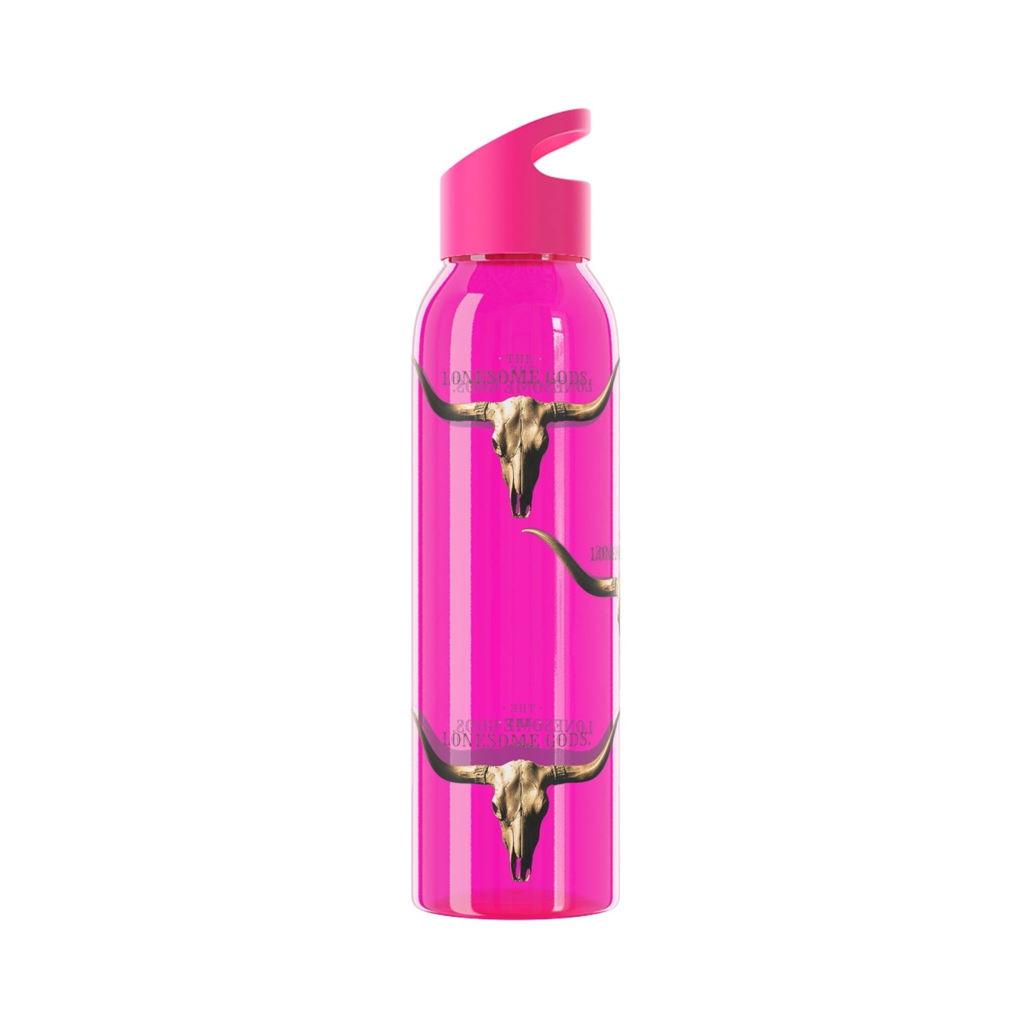 The Lonesome Gods Longhorn Logo Water Bottle - SJM Print Store