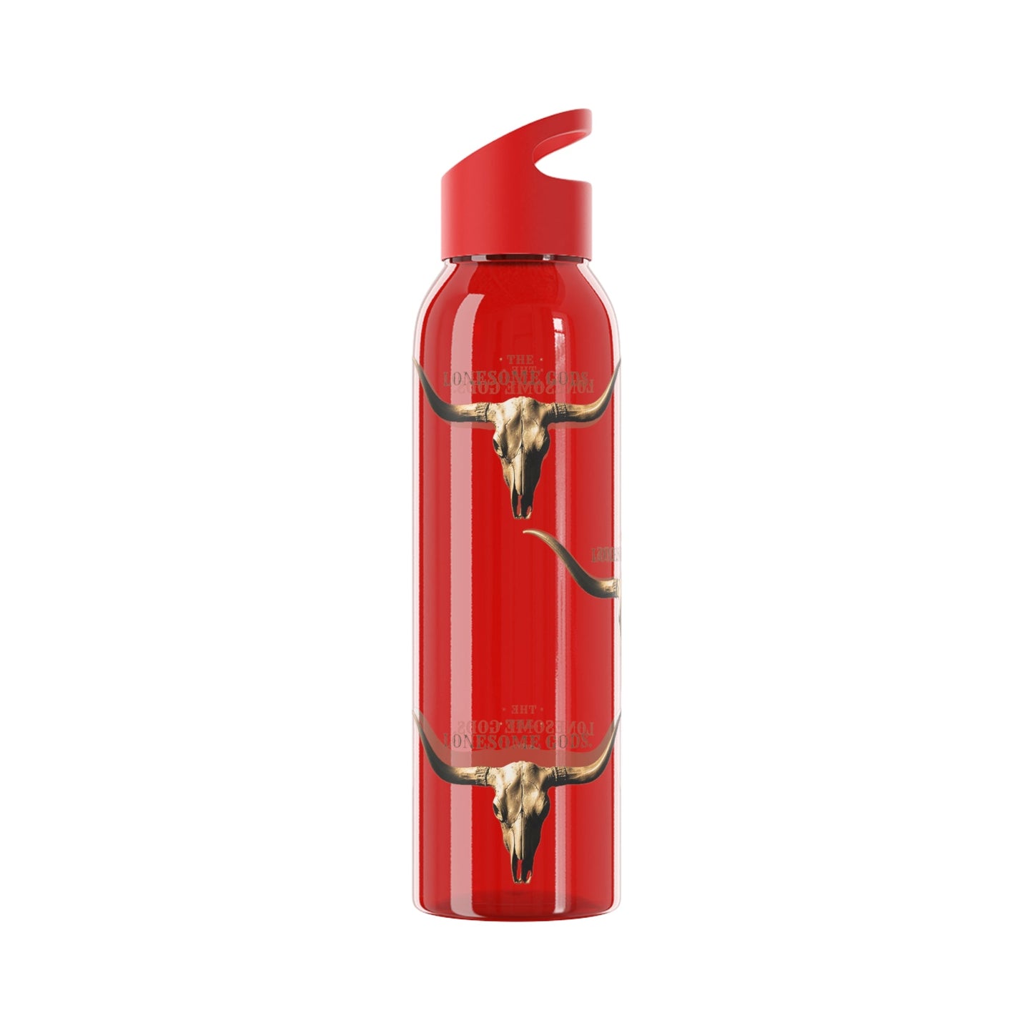 The Lonesome Gods Longhorn Logo Water Bottle - SJM Print Store