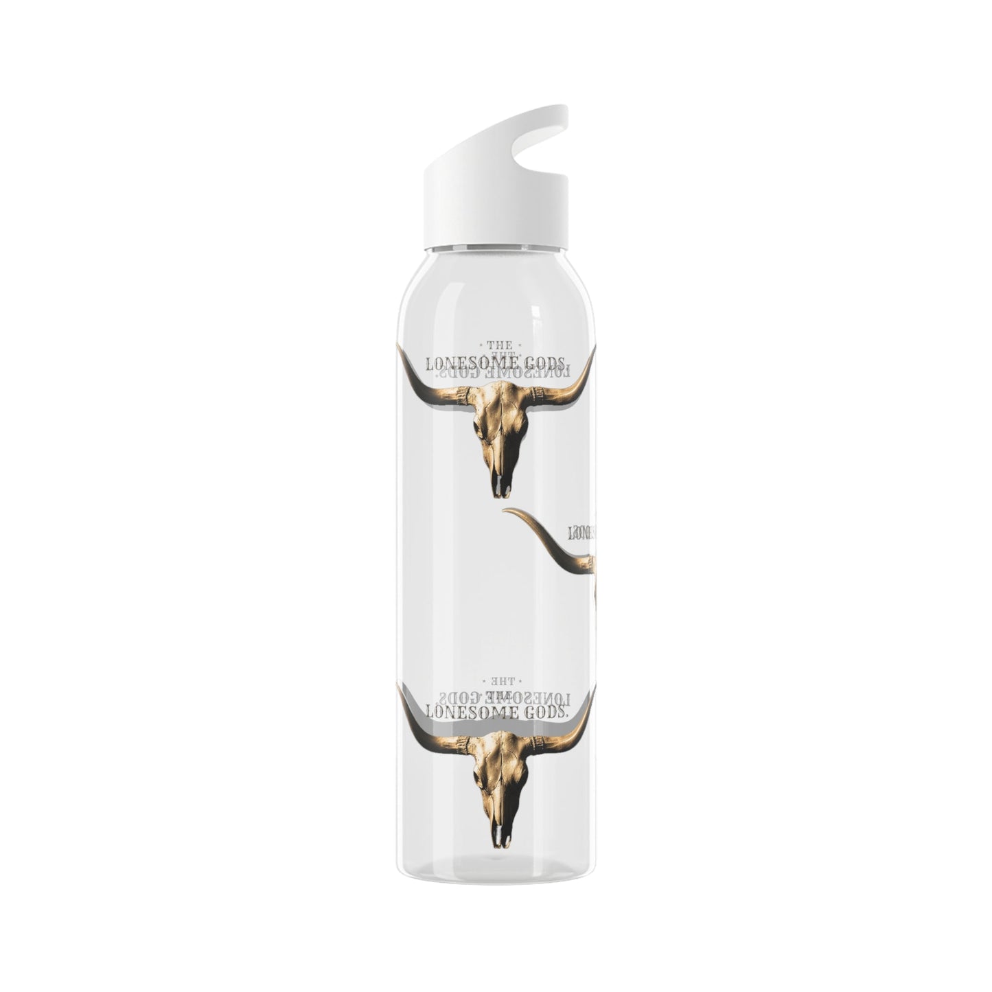 The Lonesome Gods Longhorn Logo Water Bottle - SJM Print Store