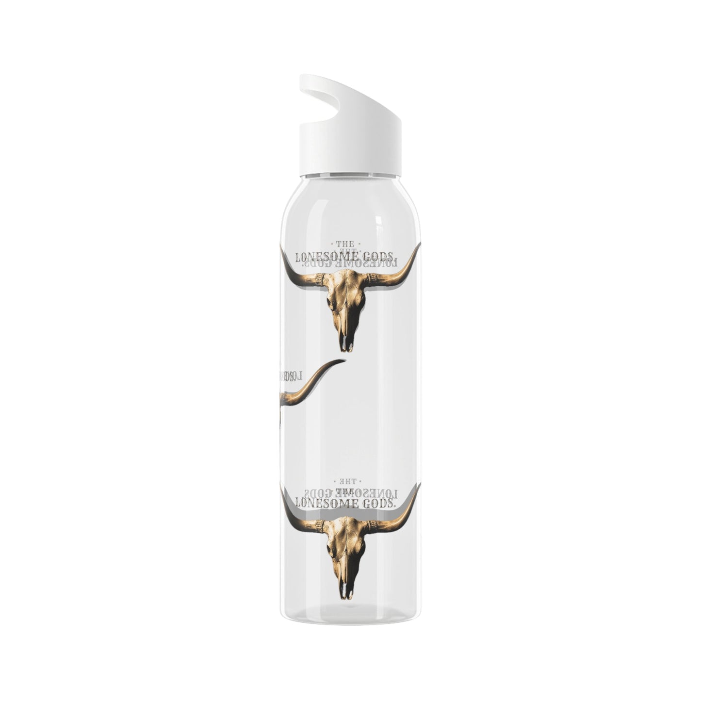 The Lonesome Gods Longhorn Logo Water Bottle - SJM Print Store