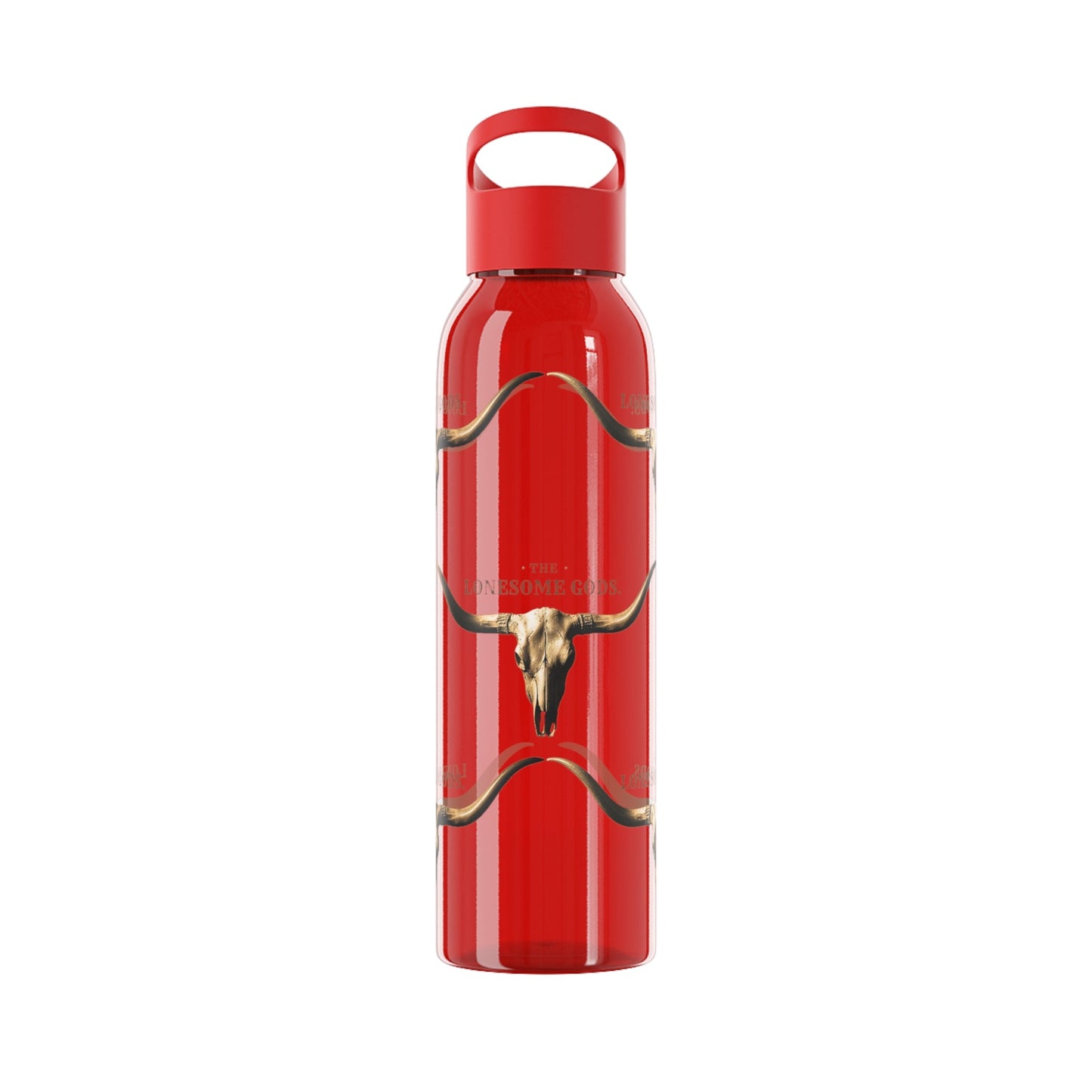 The Lonesome Gods Longhorn Logo Water Bottle - SJM Print Store