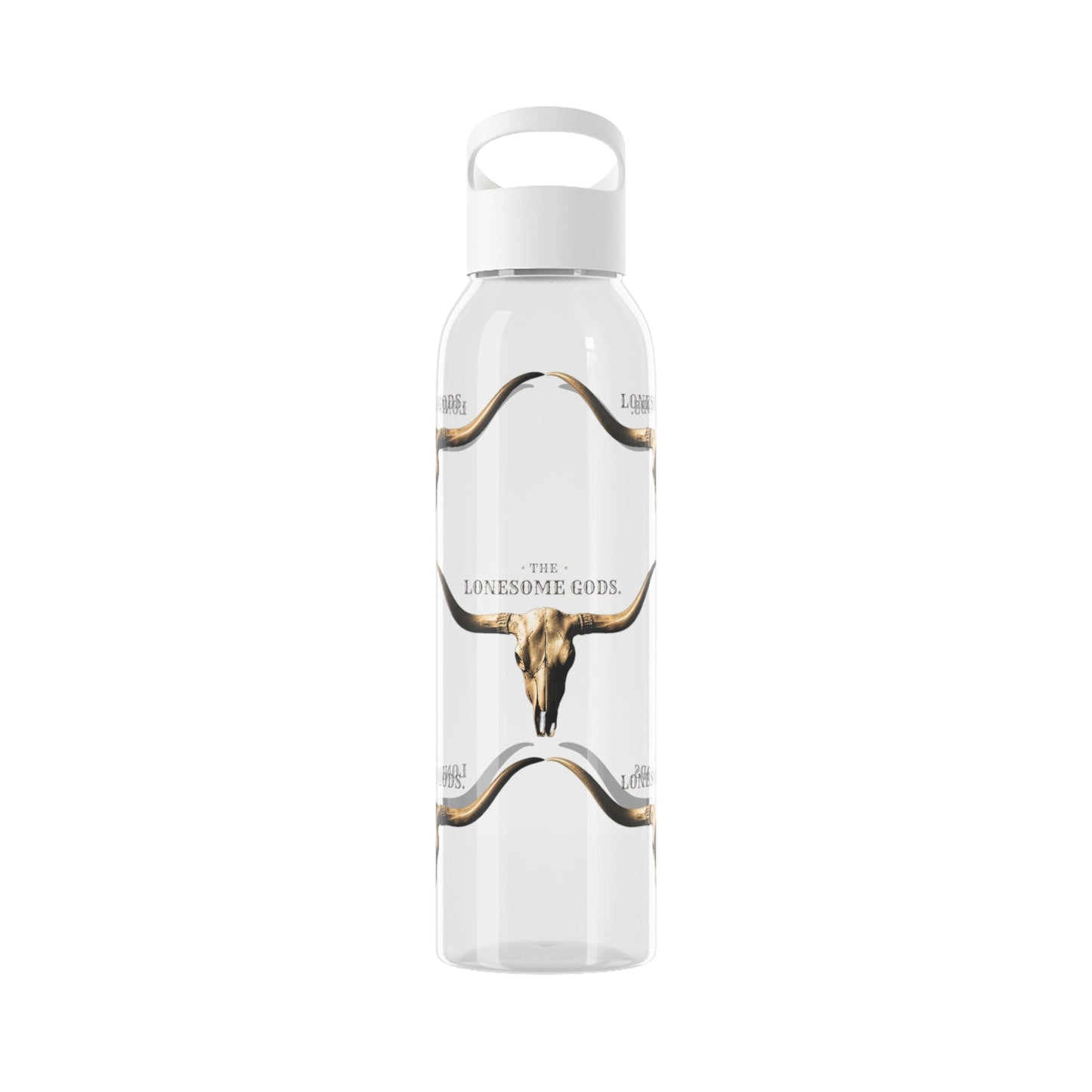 The Lonesome Gods Longhorn Logo Water Bottle - SJM Print Store