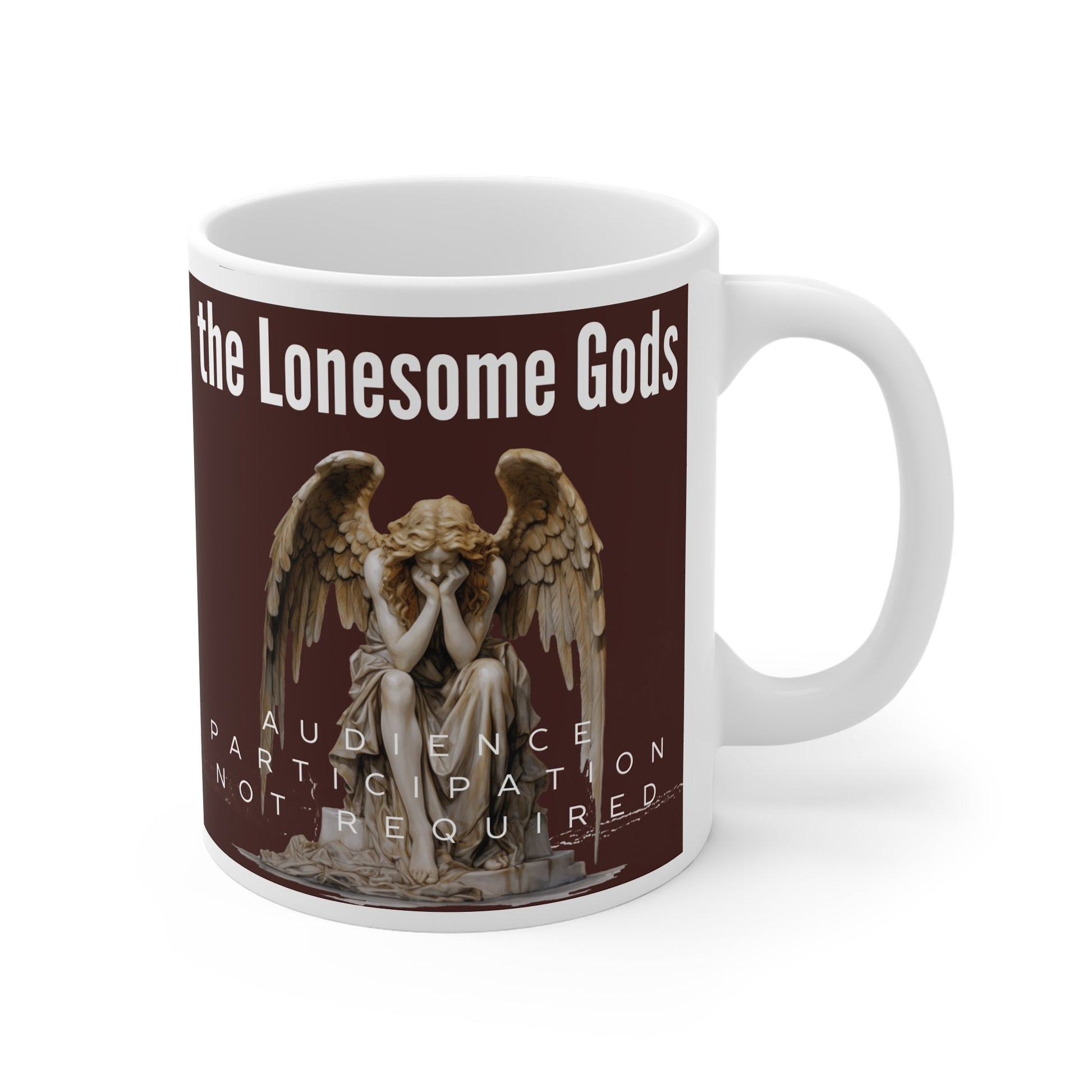 The Lonesome Gods Mug Audience Participation Not Required Mug - SJM Print Store