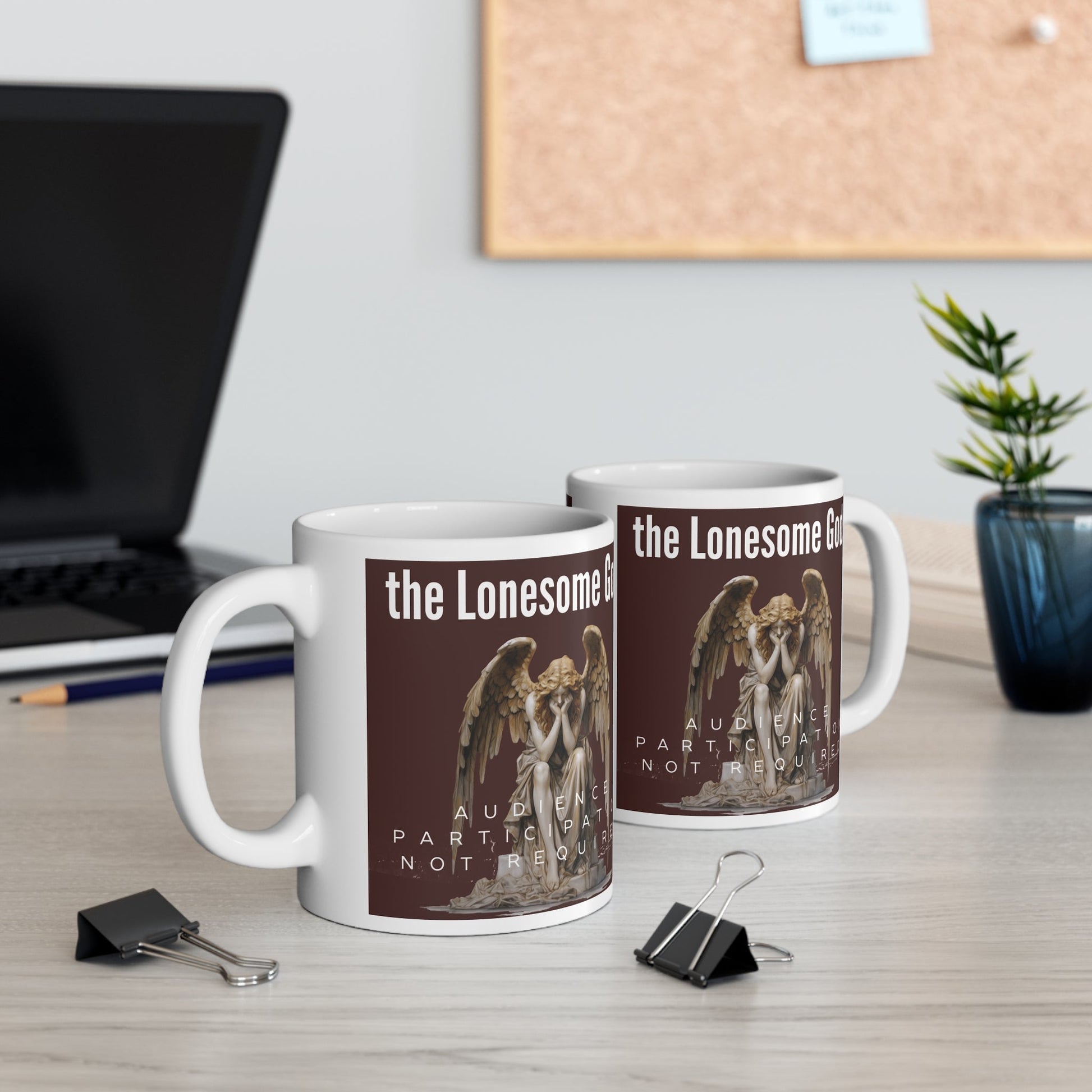 The Lonesome Gods Mug Audience Participation Not Required Mug - SJM Print Store