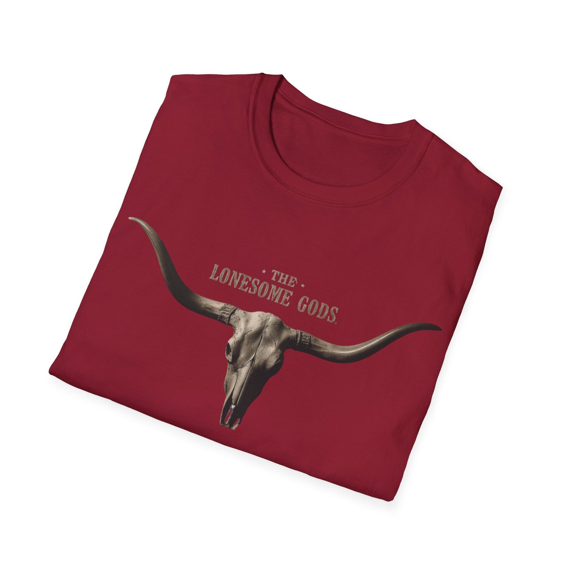 The Lonesome Gods Skull Logo T-Shirt Band Merch - SJM Print Store