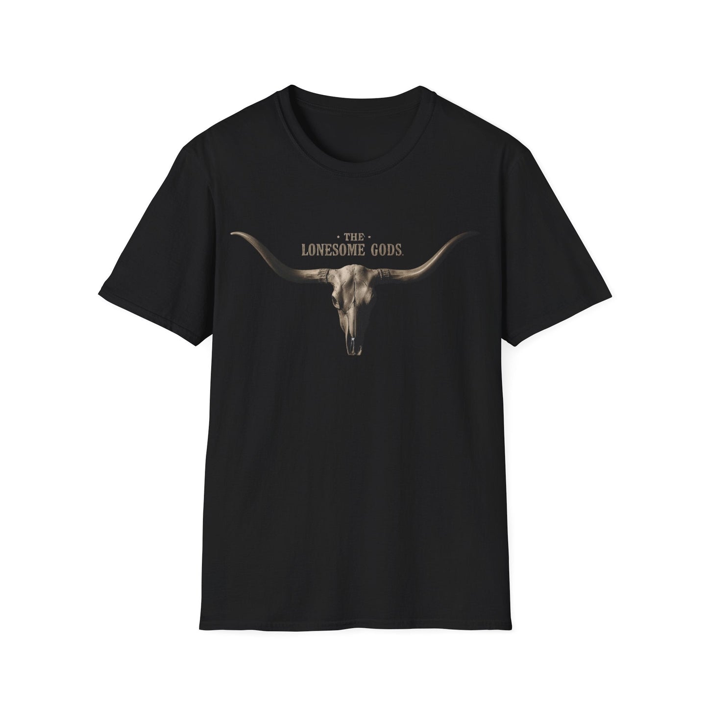 The Lonesome Gods Skull Logo T-Shirt Band Merch - SJM Print Store