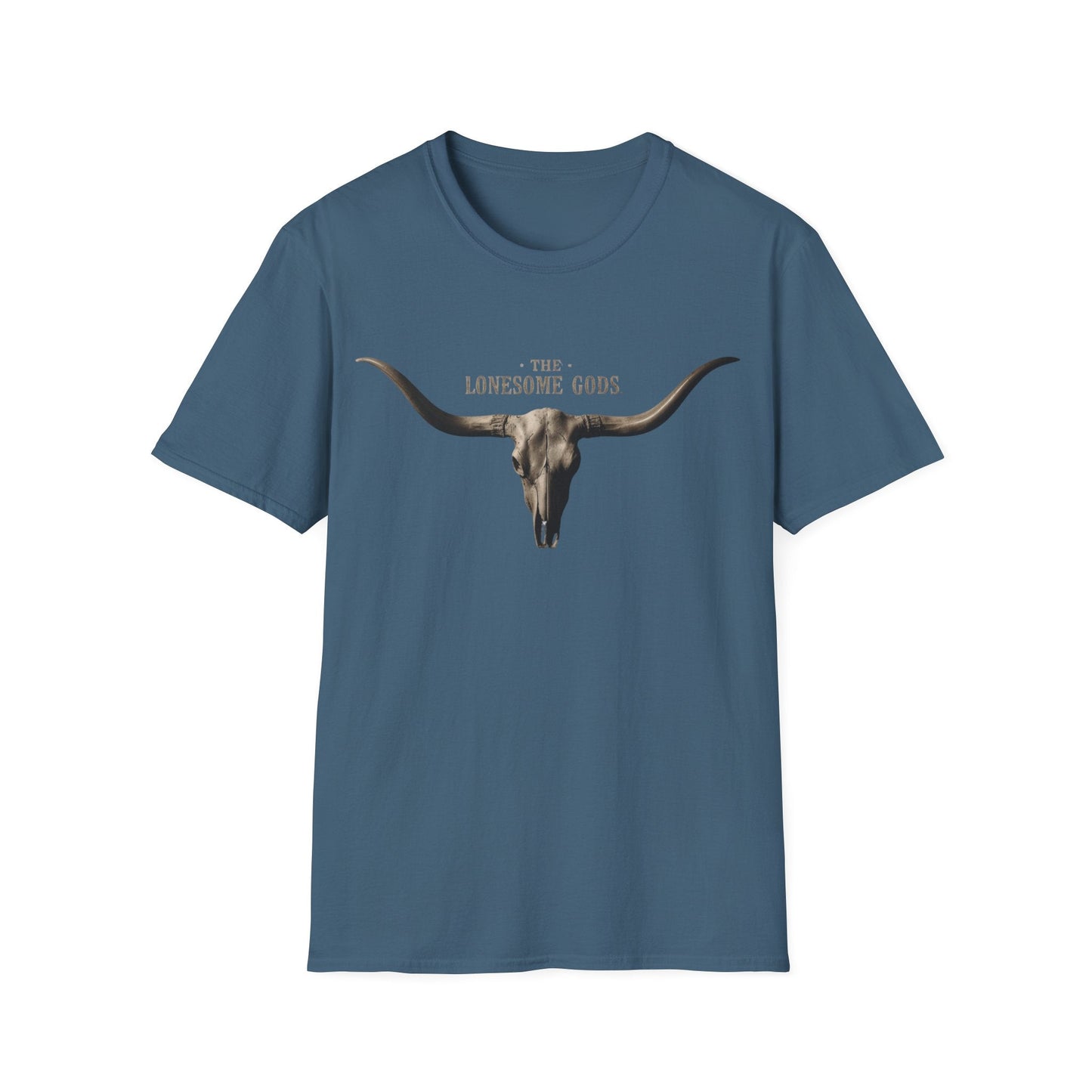 The Lonesome Gods Skull Logo T-Shirt Band Merch - SJM Print Store
