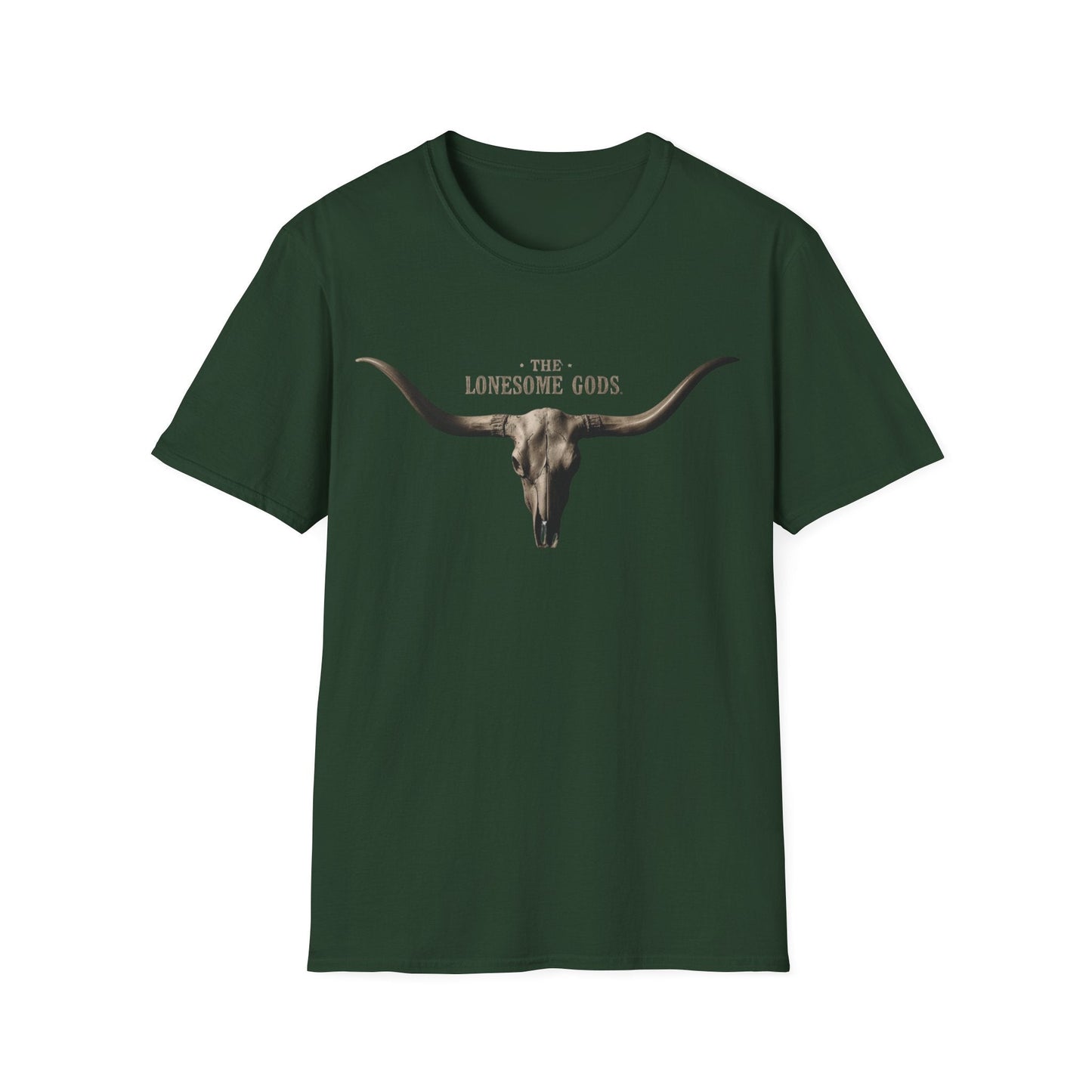 The Lonesome Gods Skull Logo T-Shirt Band Merch - SJM Print Store