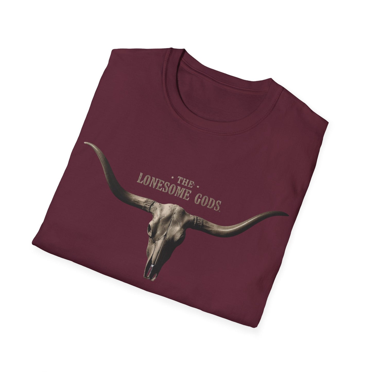 The Lonesome Gods Skull Logo T-Shirt Band Merch - SJM Print Store