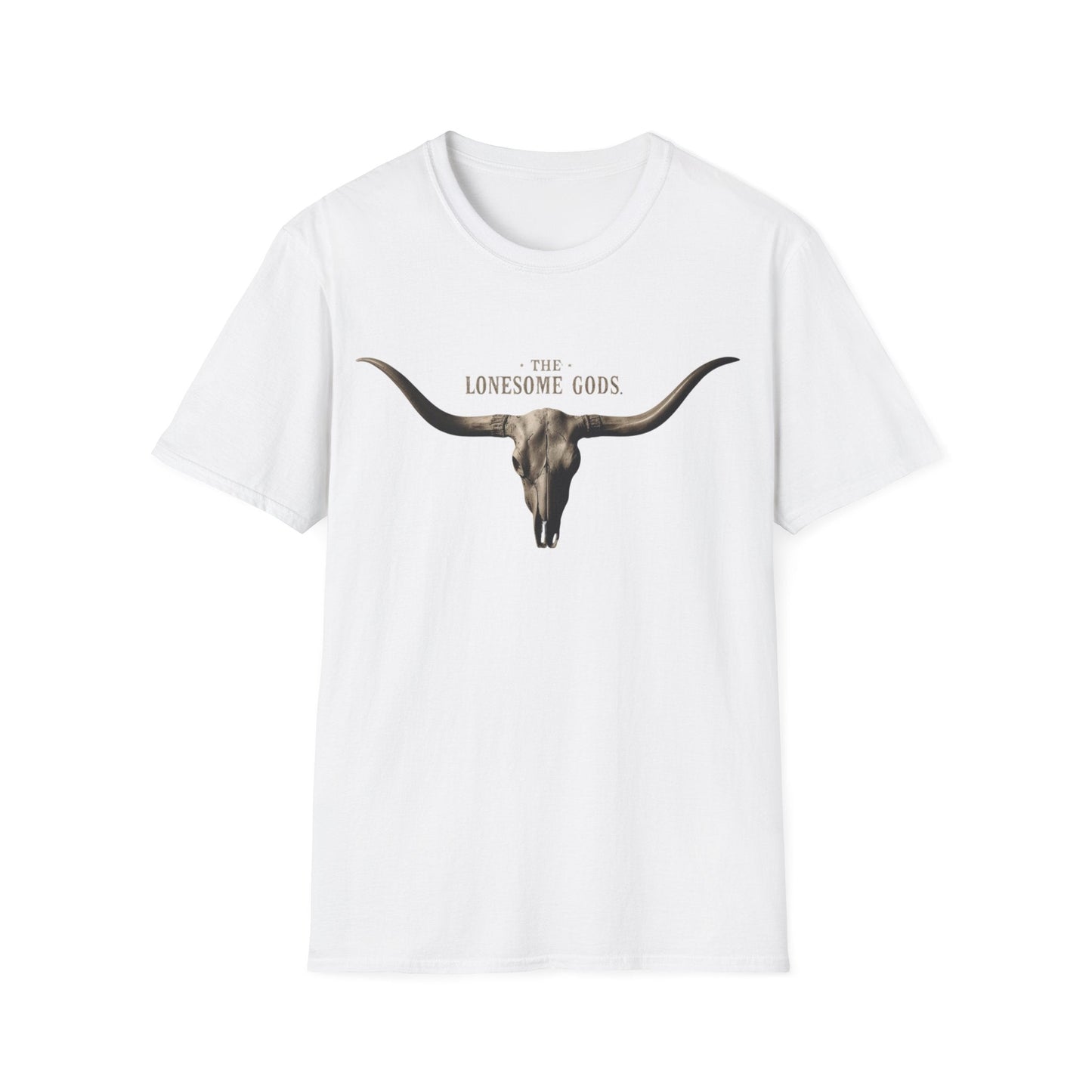 The Lonesome Gods Skull Logo T-Shirt Band Merch - SJM Print Store