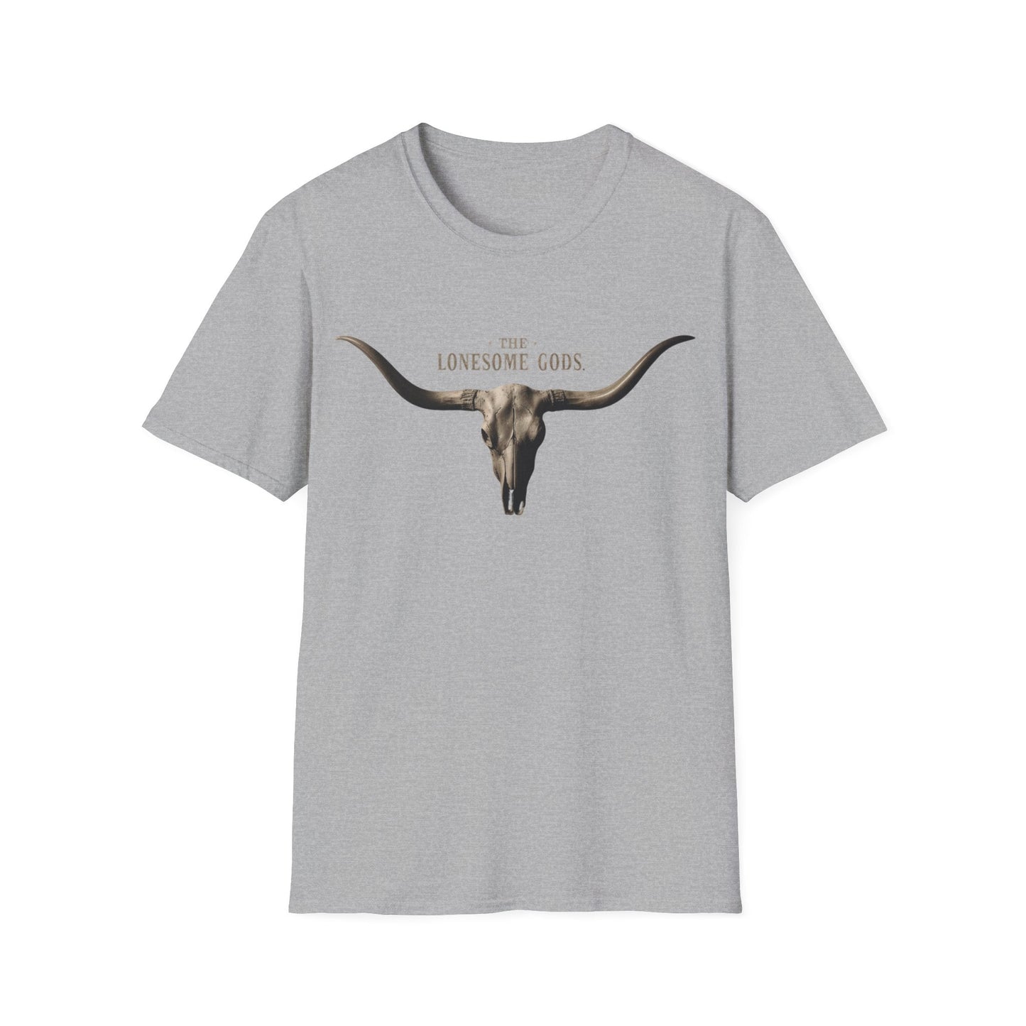 The Lonesome Gods Skull Logo T-Shirt Band Merch - SJM Print Store