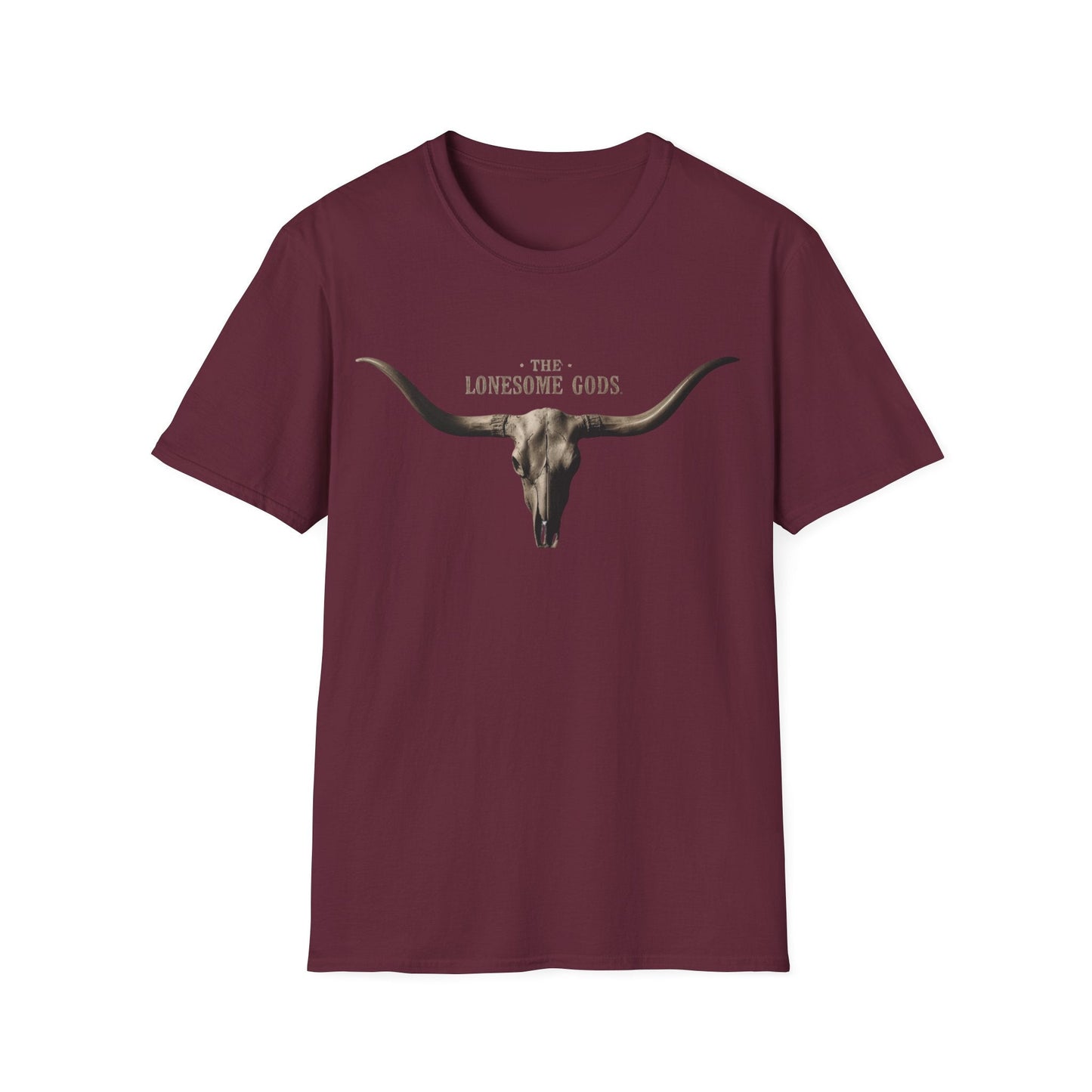 The Lonesome Gods Skull Logo T-Shirt Band Merch - SJM Print Store