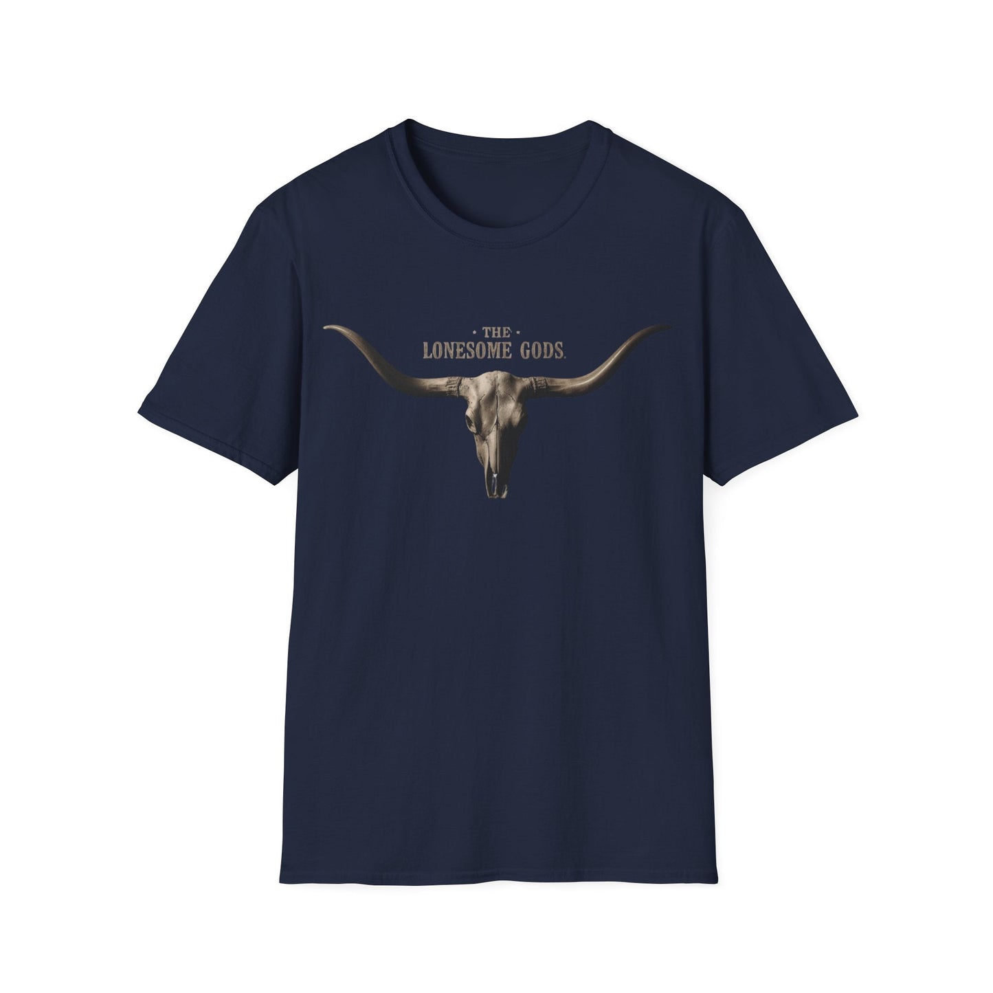 The Lonesome Gods Skull Logo T-Shirt Band Merch - SJM Print Store