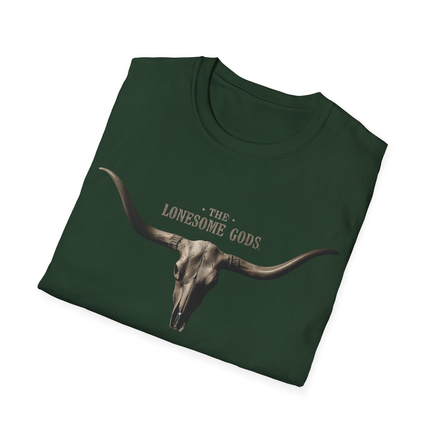 The Lonesome Gods Skull Logo T-Shirt Band Merch - SJM Print Store