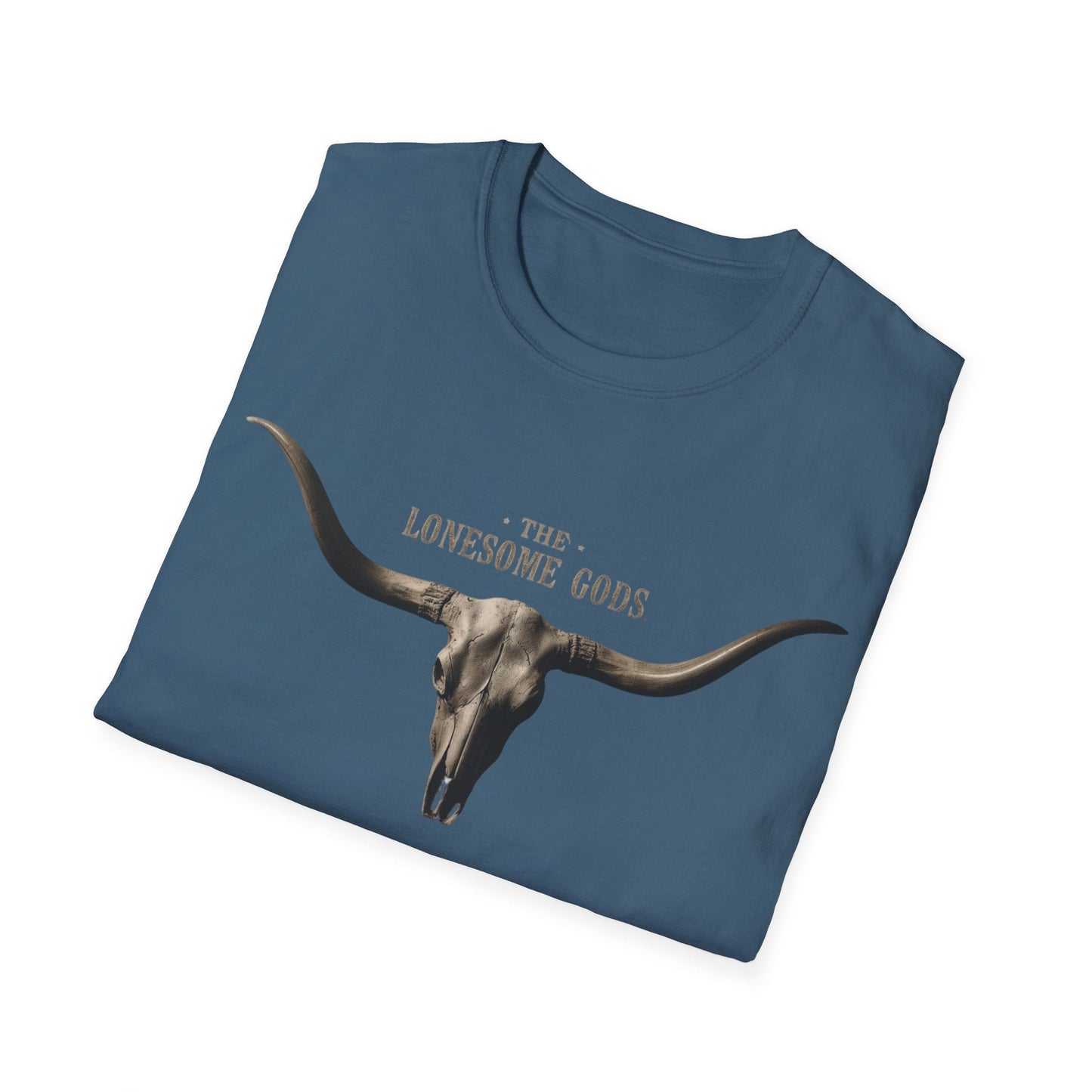 The Lonesome Gods Skull Logo T-Shirt Band Merch - SJM Print Store