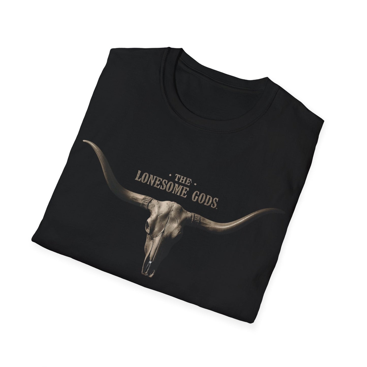 The Lonesome Gods Skull Logo T-Shirt Band Merch - SJM Print Store