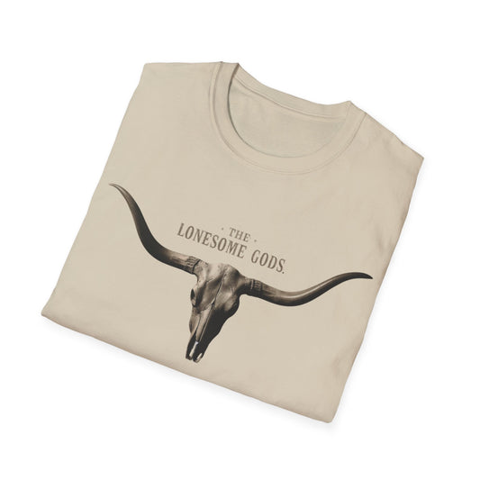 The Lonesome Gods Skull Logo T-Shirt Band Merch - SJM Print Store