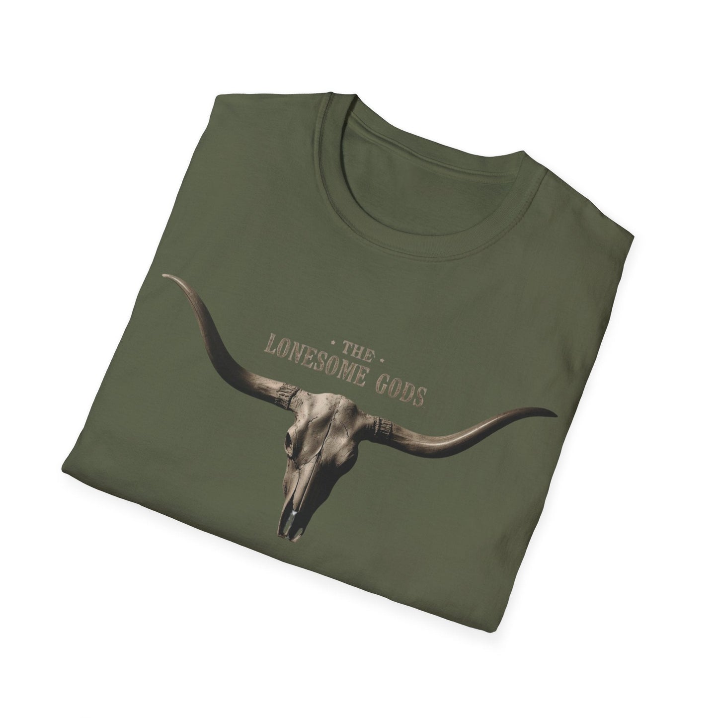 The Lonesome Gods Skull Logo T-Shirt Band Merch - SJM Print Store