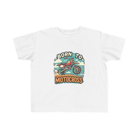 Toddler Motocross Tee - Born to Motocross Shirt, Kids Motorcycle Shirt, Funny Toddler Tee, Birthday Gift, Outdoor Fun Wear - SJM Print Store