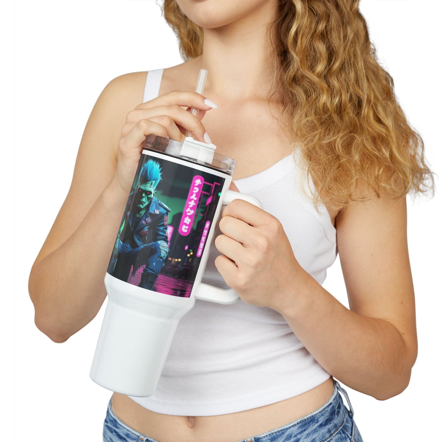 Travel Tumbler - Unique Gothic Art Design - 40oz Insulated Mug - SJM Print Store