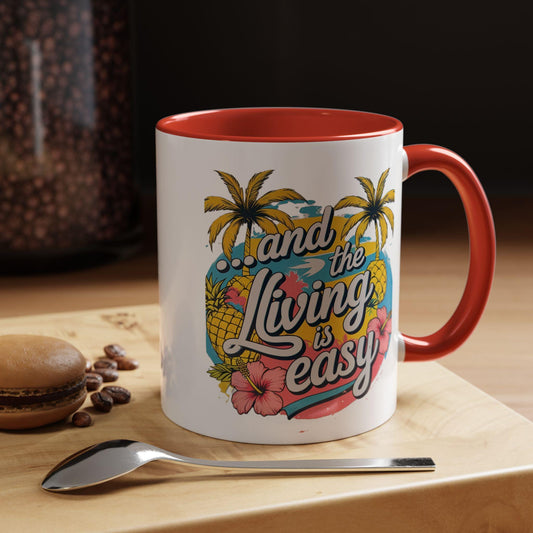 Tropical Coffee Mug with Fun Tropical Design - SJM Print Store