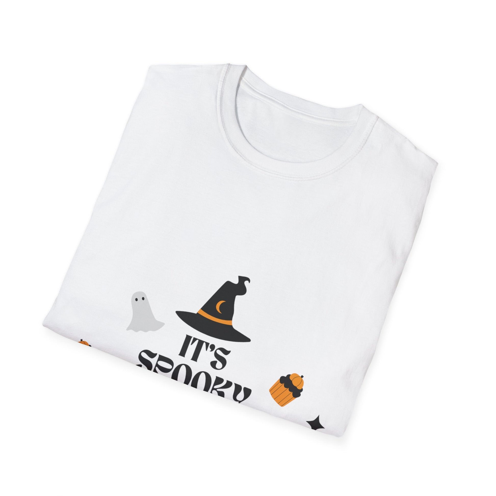 Unisex Spooky Season T-Shirt, Halloween Shirt, Fall Apparel, Casual Tee, Ghostly Graphic Tee, Autumn Fashion - SJM Print Store