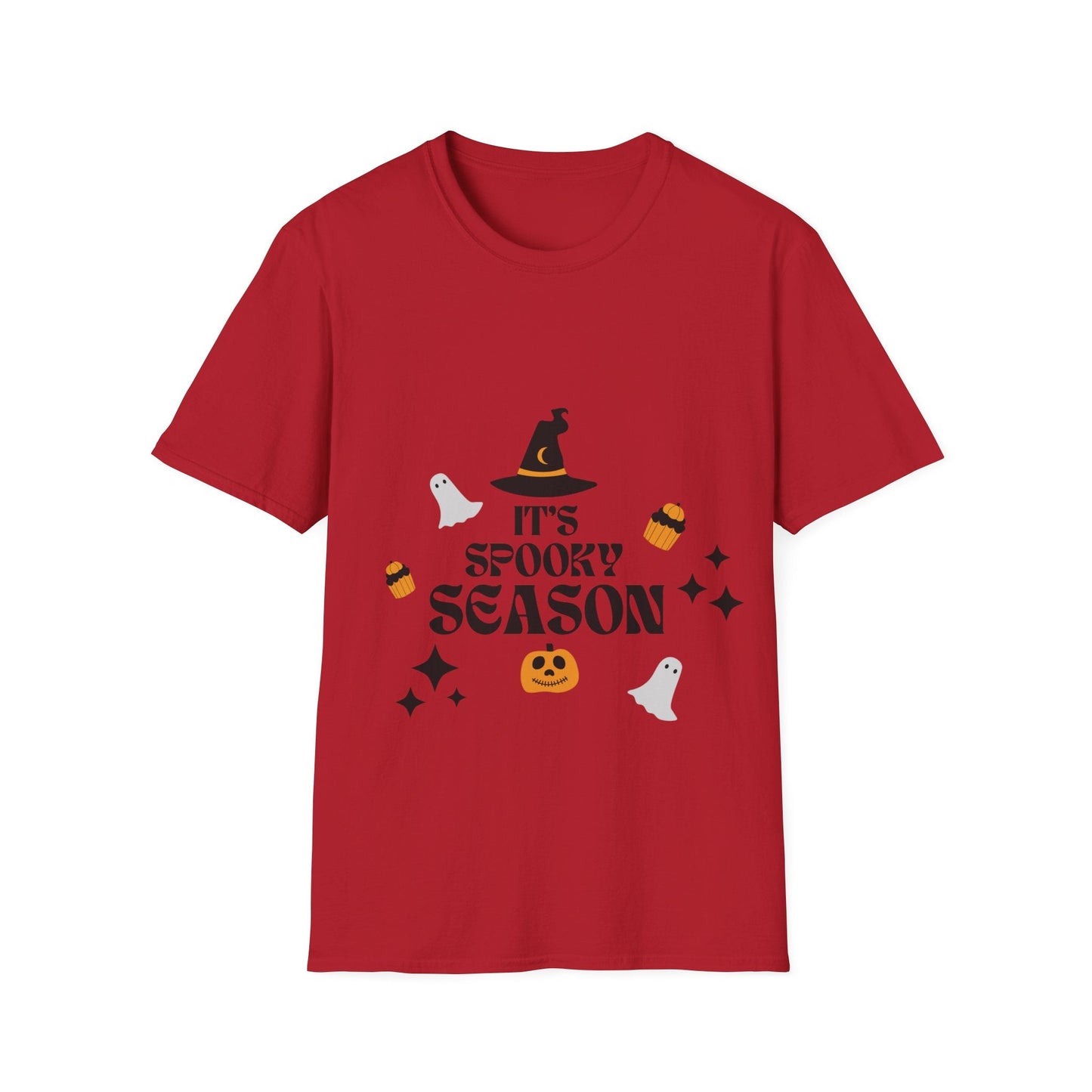 Unisex Spooky Season T-Shirt, Halloween Shirt, Fall Apparel, Casual Tee, Ghostly Graphic Tee, Autumn Fashion - SJM Print Store