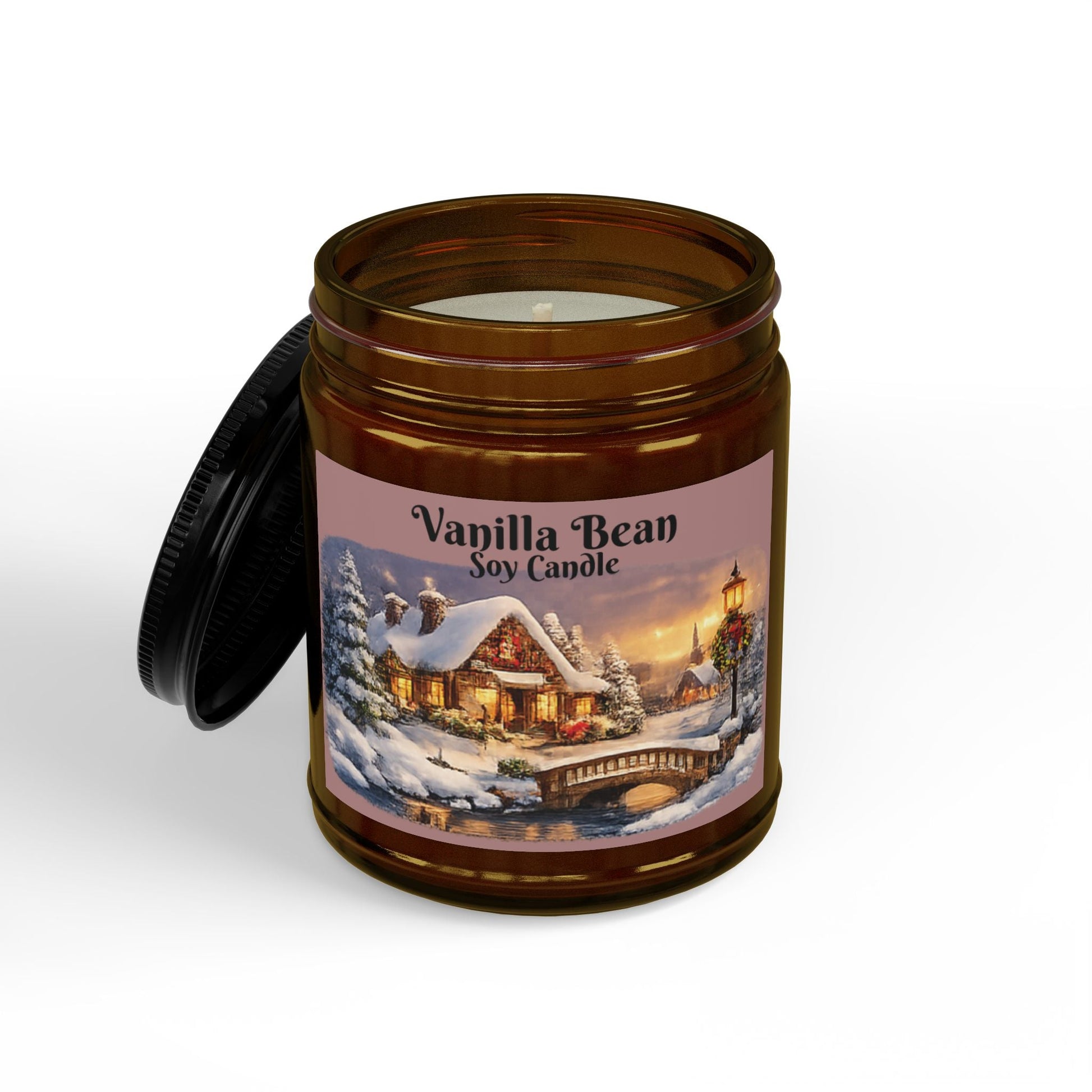 Vanilla Bean Soy Candle Sizes 4oz & 9oz - SJM Print Store