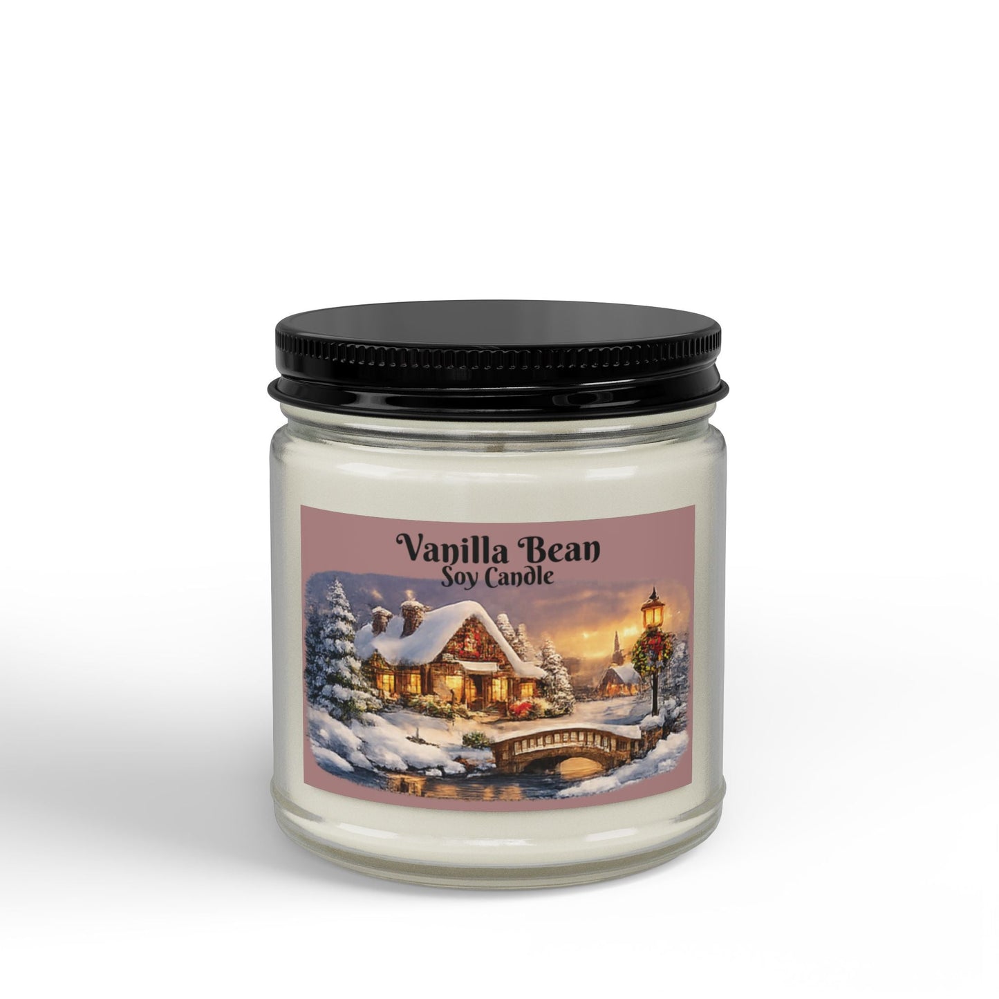 Vanilla Bean Soy Candle Sizes 4oz & 9oz - SJM Print Store