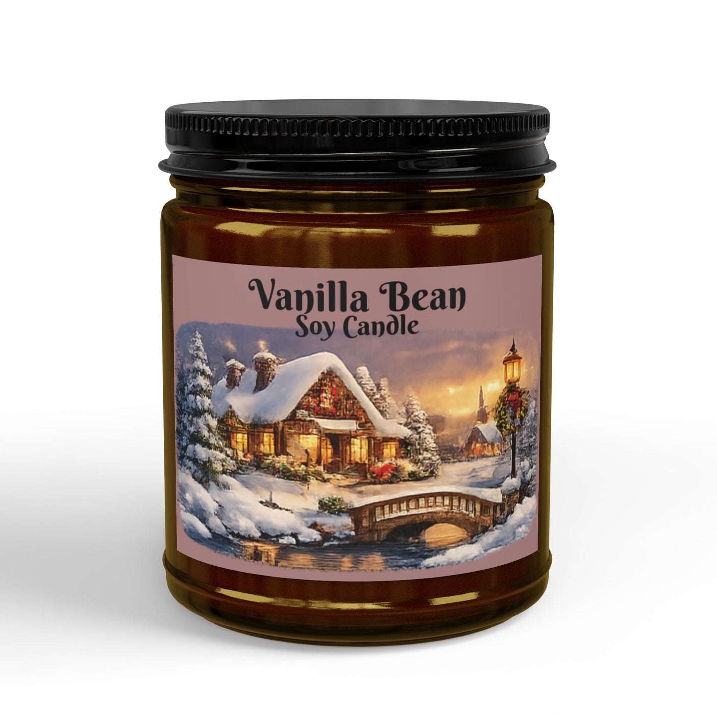 Vanilla Bean Soy Candle Sizes 4oz & 9oz - SJM Print Store