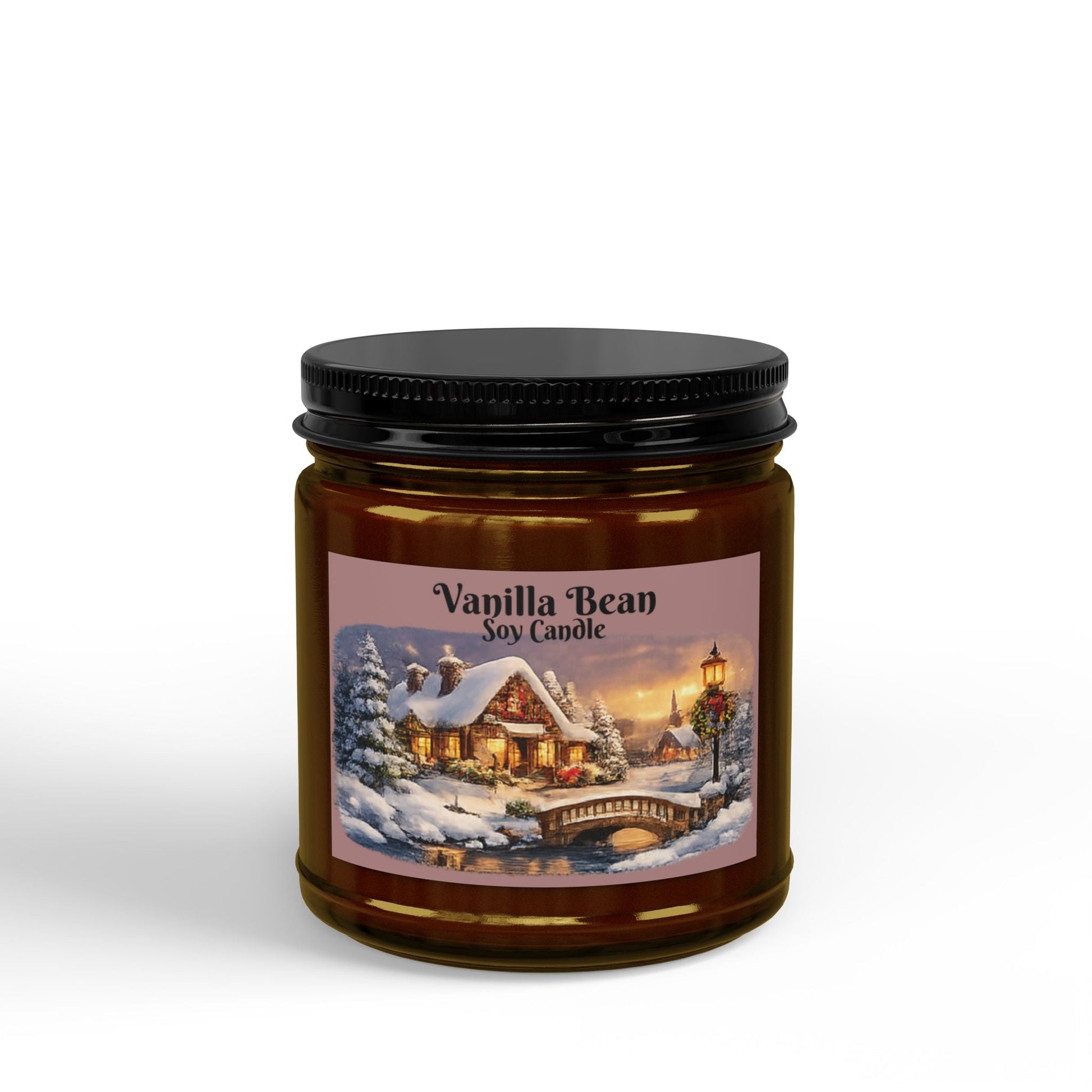 Vanilla Bean Soy Candle Sizes 4oz & 9oz - SJM Print Store