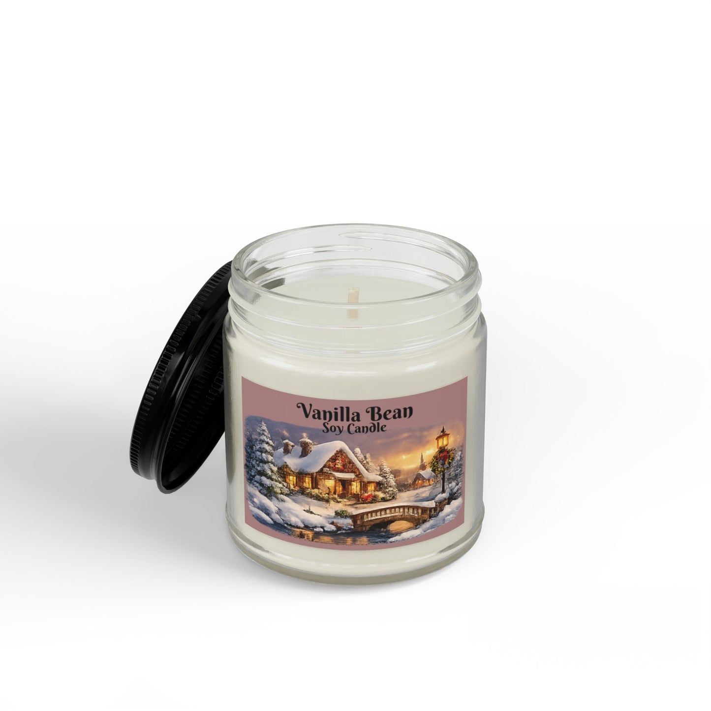 Vanilla Bean Soy Candle Sizes 4oz & 9oz - SJM Print Store