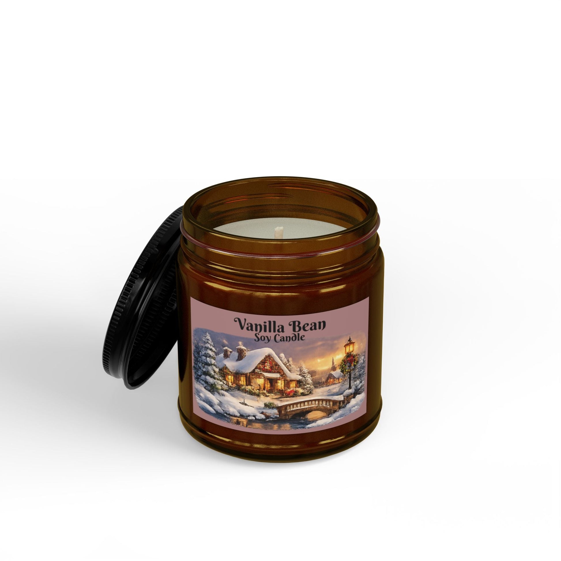 Vanilla Bean Soy Candle Sizes 4oz & 9oz - SJM Print Store