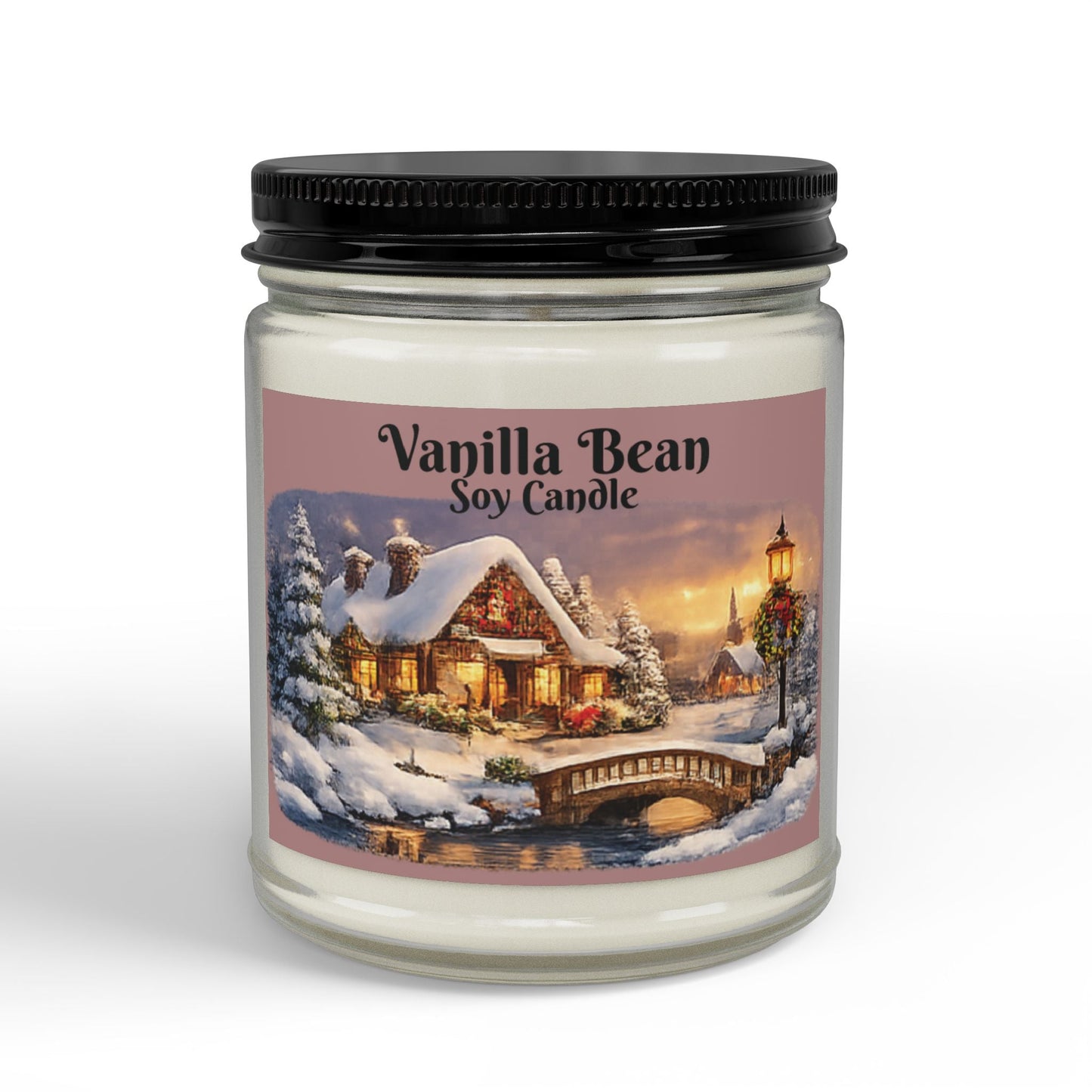 Vanilla Bean Soy Candle Sizes 4oz & 9oz - SJM Print Store