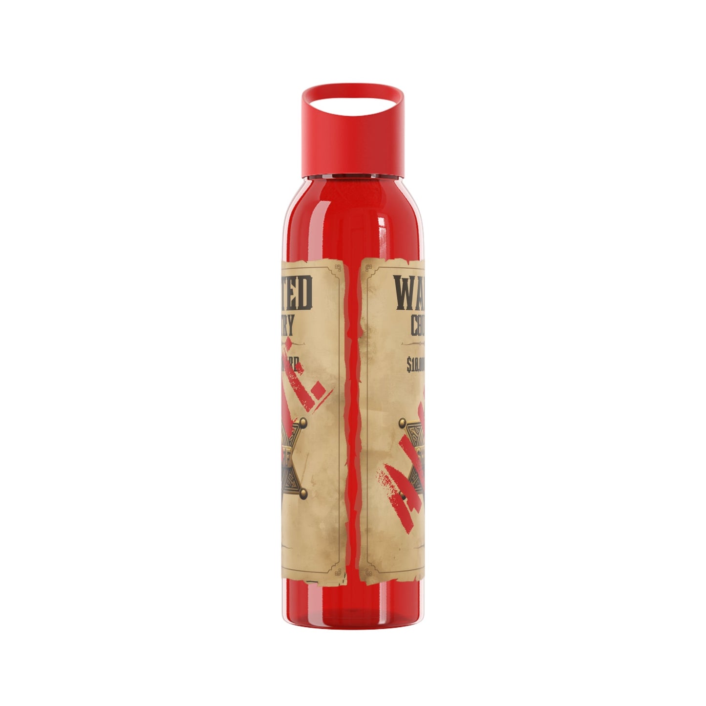 Wanted Poster Water Bottle | Vintage Style Country Themed Wanted Design - SJM Print Store