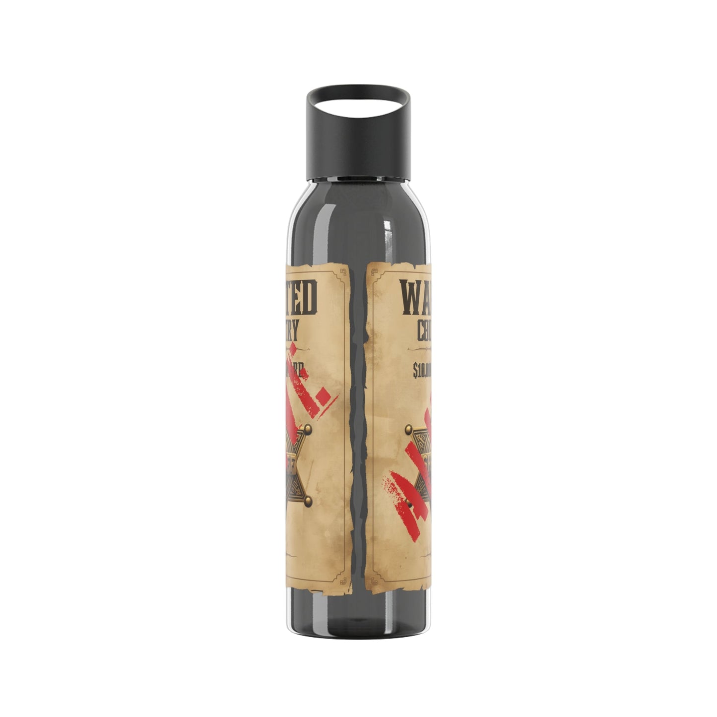 Wanted Poster Water Bottle | Vintage Style Country Themed Wanted Design - SJM Print Store