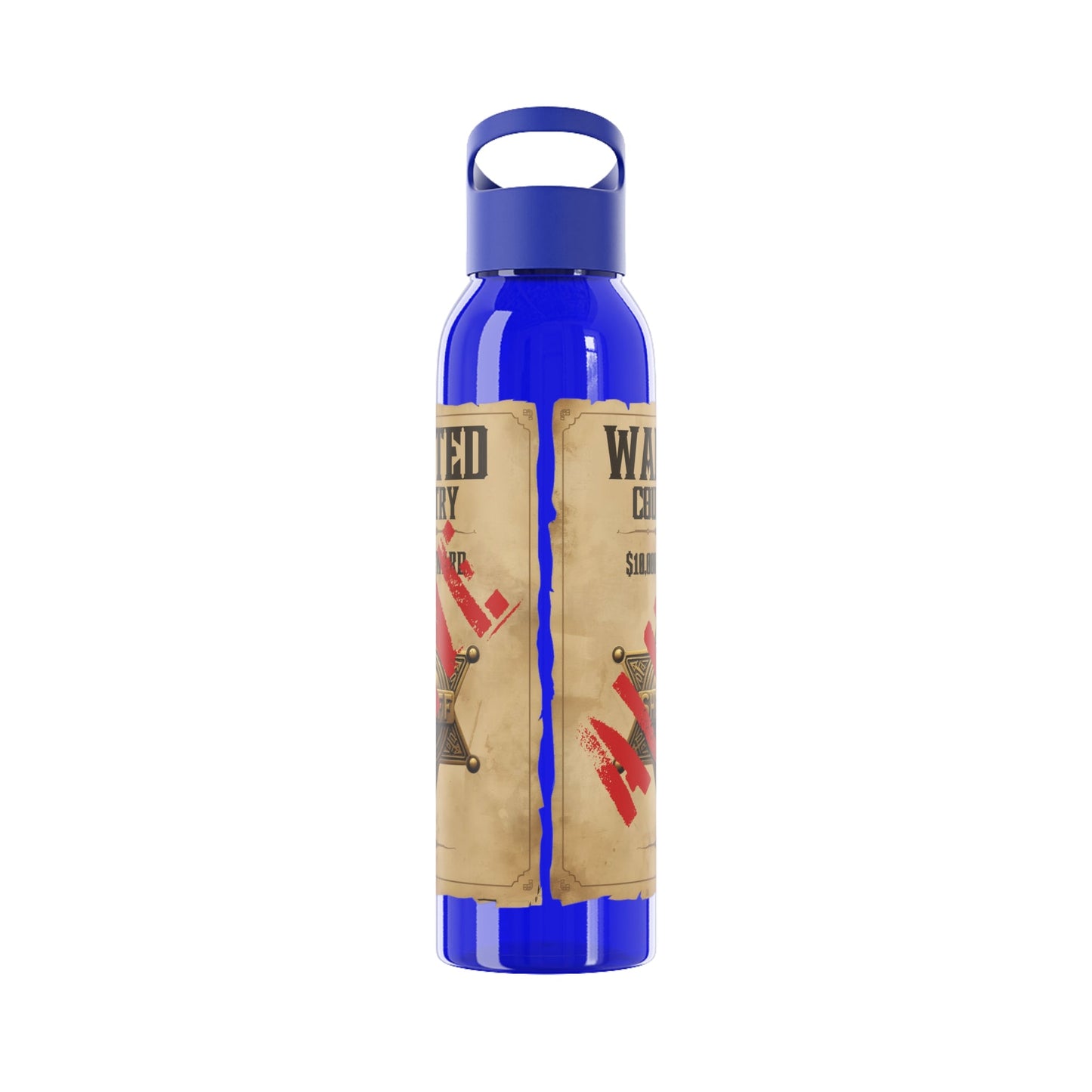 Wanted Poster Water Bottle | Vintage Style Country Themed Wanted Design - SJM Print Store
