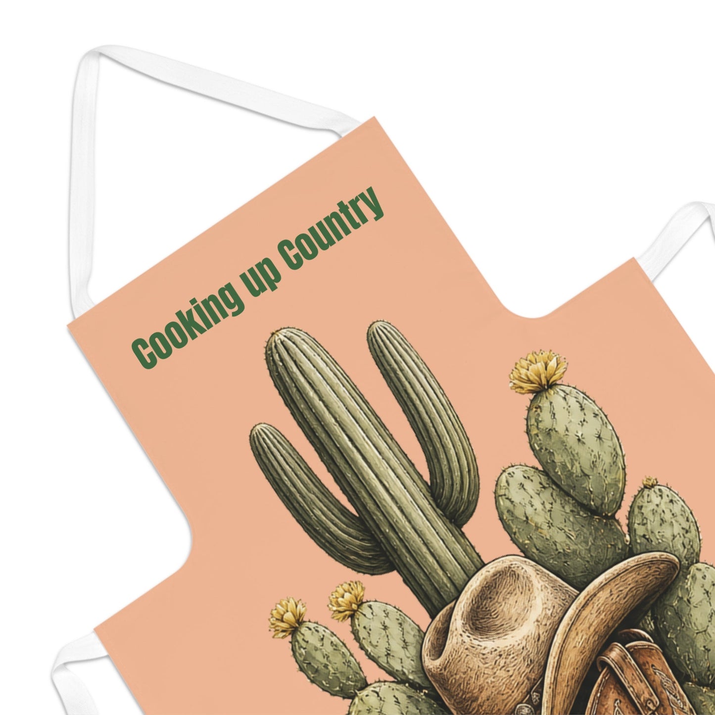 Western Cactus Cowboy Apron - SJM Print Store
