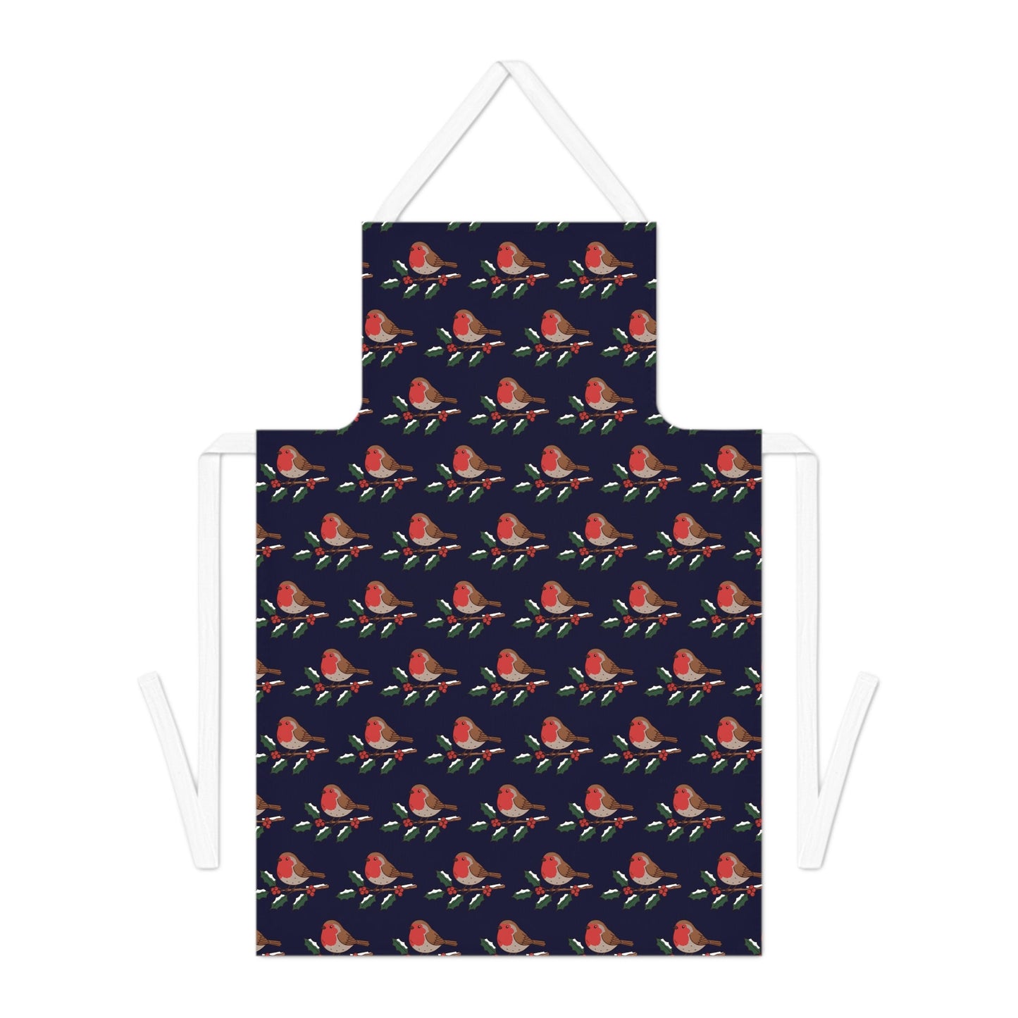 Winter Robin Pattern Apron - SJM Print Store
