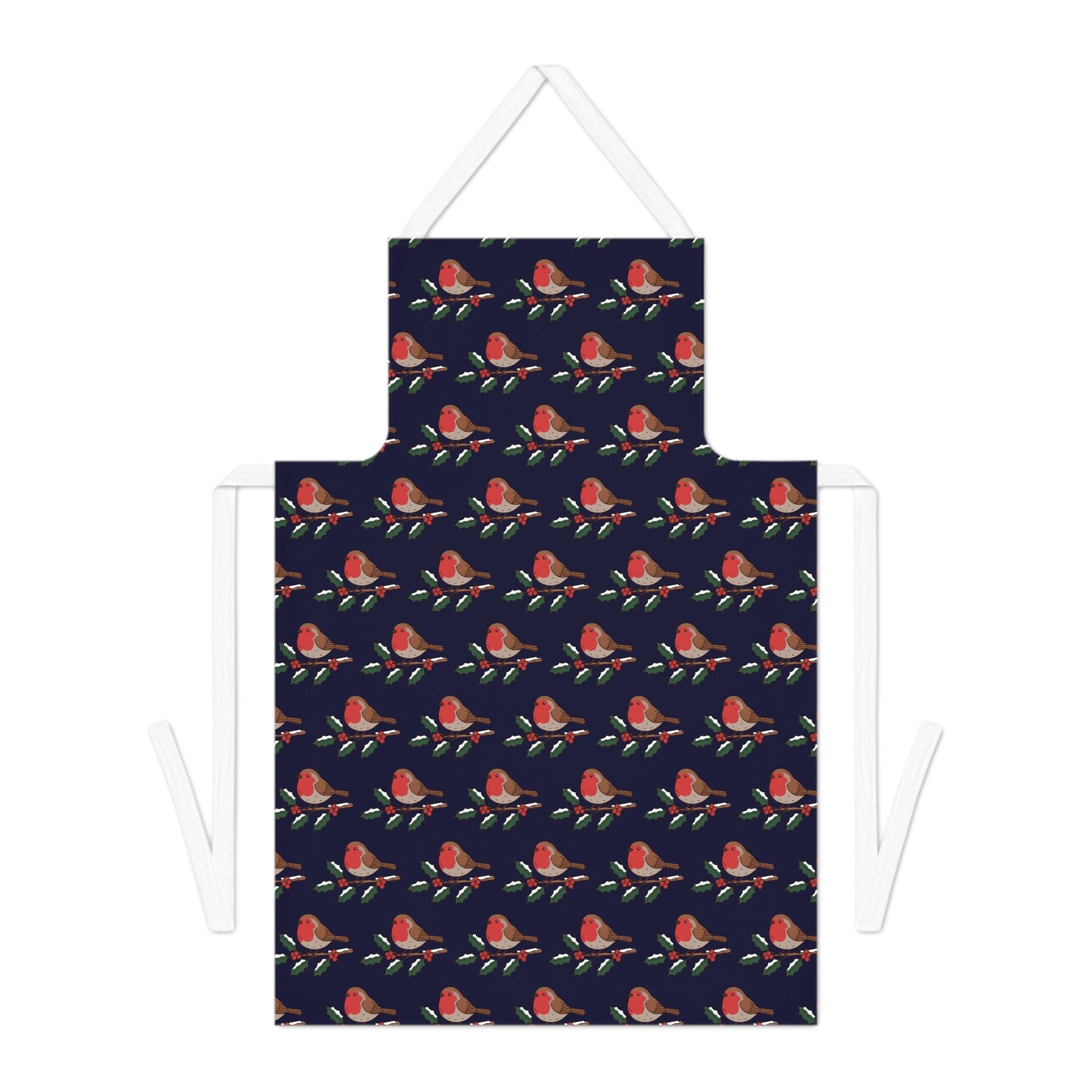 Winter Robin Pattern Apron - SJM Print Store